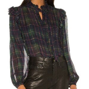 ICONS Objects of Devotion | Secretary Blouse Classic Tartan REVOLVE‎ Sz S